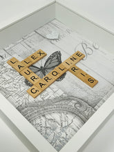 Load image into Gallery viewer, Scrabble Tile Frame - Map
