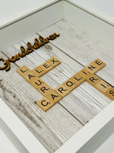 Load image into Gallery viewer, Grandchildren Scrabble Tile Frame - Wood Effect
