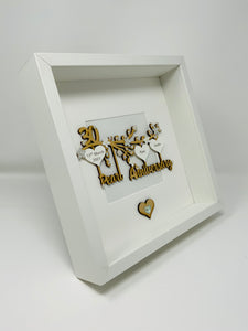 30th Pearl 30 Years Wedding Anniversary Frame  - Branch
