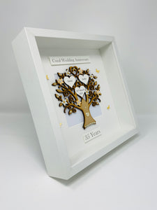 35th Coral 35 Years Wedding Anniversary Frame - Classic
