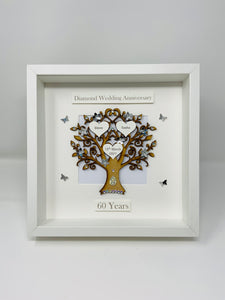 60th Diamond 60 Years Wedding Anniversary Frame - Classic