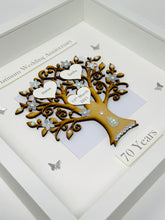 Load image into Gallery viewer, 70th Platinum 70 Years Wedding Anniversary Frame - Classic
