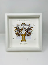 Load image into Gallery viewer, 12th Silk 12 Years Wedding Anniversary Frame - Classic
