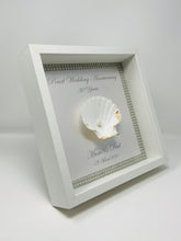 Load image into Gallery viewer, Mum &amp; Dad Oyster Shell 30th Pearl 30 Years Wedding Anniversary Frame
