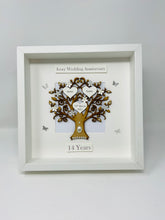 Load image into Gallery viewer, 14th Ivory 14 Years Wedding Anniversary Frame - Classic
