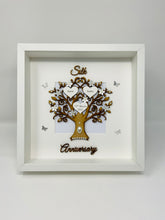 Load image into Gallery viewer, 12th Silk 12 Years Wedding Anniversary Frame - Wooden
