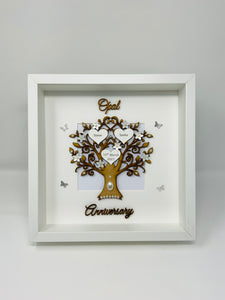 34th Opal 34 Years Wedding Anniversary Frame - Wooden