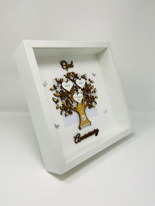 34th Opal 34 Years Wedding Anniversary Frame - Wooden