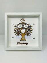 Load image into Gallery viewer, 10th Tin 10 Years Wedding Anniversary Frame - Wooden

