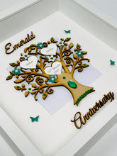 Load image into Gallery viewer, 55th Emerald 55 Years Wedding Anniversary Frame - Wooden
