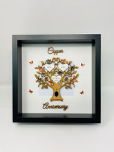 Load image into Gallery viewer, 7th Copper &amp; Black 7 Years Wedding Anniversary Frame - Wooden
