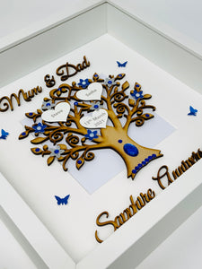 45th Sapphire 45 Years Wedding Anniversary Frame - Mum & Dad