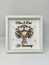 Load image into Gallery viewer, 10th Tin 10 Years Wedding Anniversary Frame - Mum &amp; Dad
