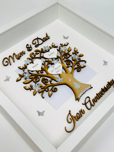 6th Iron 6 Years Wedding Anniversary Frame - Mum & Dad