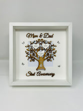 Load image into Gallery viewer, 11th Steel 11 Years Wedding Anniversary Frame - Mum &amp; Dad
