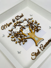 Load image into Gallery viewer, 11th Steel 11 Years Wedding Anniversary Frame - Mum &amp; Dad
