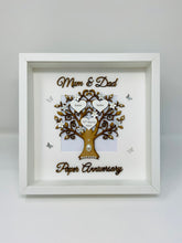 Load image into Gallery viewer, 1st Paper 1 Year Wedding Anniversary Frame - Mum &amp; Dad
