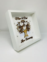 Load image into Gallery viewer, 4th Linen 4 Years Wedding Anniversary Frame - Mum &amp; Dad
