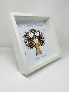 39th Lace 39 Years Wedding Anniversary Frame - Message