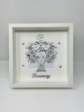 Load image into Gallery viewer, 10th Tin 10 Years Wedding Anniversary Frame - Wooden Metallic

