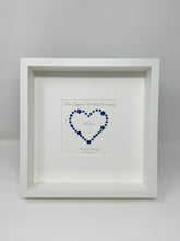 Load image into Gallery viewer, 65th Blue Sapphire 65 Years Wedding Anniversary Frame - Gem Heart
