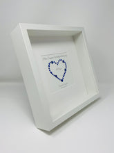 Load image into Gallery viewer, 65th Blue Sapphire 65 Years Wedding Anniversary Frame - Gem Heart
