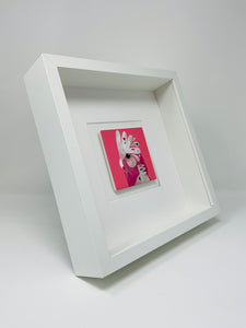 Ceramic Pink Cockatiel Art Picture Frame