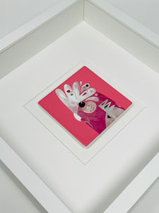 Ceramic Pink Cockatiel Art Picture Frame