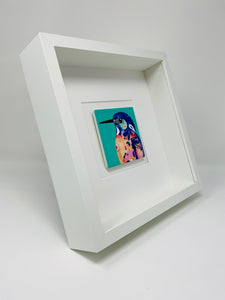 Ceramic Turquoise Kingfisher Art Picture Frame