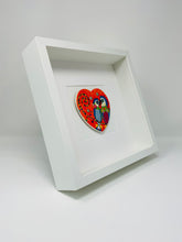 Load image into Gallery viewer, Ceramic Orange Love Heart Parrots Art Picture Frame
