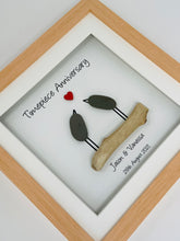 Load image into Gallery viewer, 31st Timepiece 31 Years Wedding Anniversary Frame - Pebble Birds
