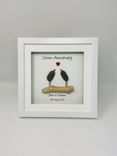 Load image into Gallery viewer, 2nd Cotton 2 Years Wedding Anniversary Frame - Pebble Birds
