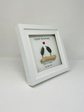 Load image into Gallery viewer, 15th Crystal 15 Years Wedding Anniversary Frame - Pebble Birds
