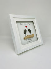Load image into Gallery viewer, 20th China 20 Years Wedding Anniversary Frame - Pebble Birds
