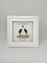 Load image into Gallery viewer, 13th Lace 13 Years Wedding Anniversary Frame - Pebble Birds
