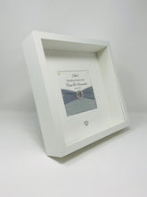 Load image into Gallery viewer, 11th Steel 11 Years Wedding Anniversary Ribbon Frame - Pebble
