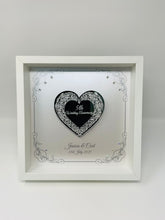 Load image into Gallery viewer, 5th 5 Years Wood Wedding Anniversary Frame - Intricate Mirror Heart
