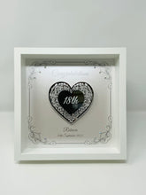 Load image into Gallery viewer, 18th Birthday Celebration Frame - Intricate Mirror Heart
