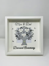 Load image into Gallery viewer, 60th Diamond 60 Years Wedding Anniversary Frame - Mum &amp; Dad Metallic
