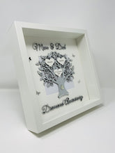 Load image into Gallery viewer, 60th Diamond 60 Years Wedding Anniversary Frame - Mum &amp; Dad Metallic
