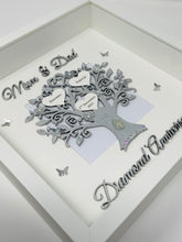 Load image into Gallery viewer, 60th Diamond 60 Years Wedding Anniversary Frame - Mum &amp; Dad Metallic
