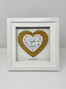 Personalised Heart Frame - Little Moments Together, Make The Best Memories