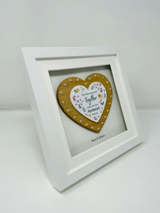 Personalised Heart Frame - Little Moments Together, Make The Best Memories