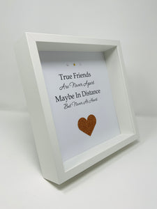 True Friends - Heart Quote Frame