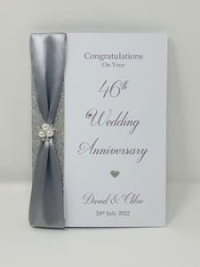 46th Wedding Anniversary Card - Games 46 Year Forty Sixth Anniversary Luxury Greeting Personalised