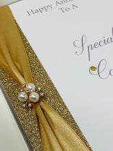 Load image into Gallery viewer, Special Couple Anniversary Card  - Any Year Anniversary Luxury Greeting Card Personalised
