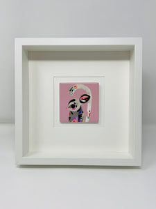 Ceramic Mouse Pink Art Picture Frame