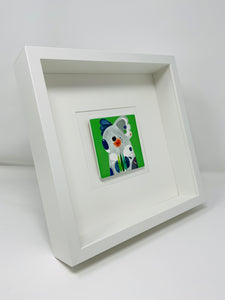Ceramic Koala Bear Green Art Picture Frame