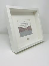Load image into Gallery viewer, 10th Tin 10 Years Wedding Anniversary Ribbon Frame - Pebble
