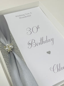 30th Birthday Card - Personalised Luxury Greeting Card